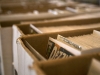 WINDSOR, Ont. (14/02/16) – A box of comic books is pictured sitting on a table while for sale at the 2016 Comic Book Syndicon at the St. Clair College Centre for the Arts in Windsor on Sunday, Feb. 14, 2016. A large variety of comic books, action figures and collectables were sold throughout the duration of the event. The convention, which was first held in August at the college’s main campus, featured 80 different vendors and artists from both Canada and the U.S. Photo by Justin Prince