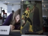 WINDSOR, Ont. (14/02/16) – Local artist Valerie St. Gelais works on a drawing while sitting behind one of her pieces of commissioned artwork while at her booth at the 2016 Comic Book Syndicon at the St. Clair College Centre for the Arts in Windsor on Sunday, Feb. 14, 2016. Photo by Justin Prince