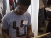 WINDSOR, Ont. (14/02/16) – Freelance concept artist Yannick Toney is pictured drawing a sketch while working at his booth at the 2016 Comic Book Syndicon at the St. Clair College Centre for the Arts in Windsor on Sunday, Feb. 14, 2016. Photo by Justin Prince