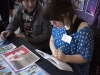 WINDSOR, Ont. (14/02/16) – London, Ont.-based artist Paige Cameron works on a drawing while sitting at her booth at the 2016 Comic Book Syndicon at the St. Clair College Centre for the Arts in Windsor on Sunday, Feb. 14, 2016. Photo by Justin Prince