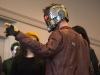 WINDSOR, Ont. (14/02/16) – Cosplayer West Bertozzi, dressed as Star Lord from Guardians of the Galaxy, talks with the participants for the 2016 Comic Book Syndicon’s cosplay contest prior to its start at the St. Clair College Centre for the Arts in Windsor on Sunday, Feb. 14, 2016. Bertozzi served as one of the three judges for the competition. Photo by Justin Prince