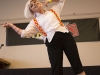 WINDSOR, Ont. (14/02/16) – A cosplayer poses on stage while taking part in the 2016 Comic Book Syndicon’s cosplay contest at the St. Clair College Centre for the Arts in Windsor on Sunday, Feb. 14, 2016. Photo by Justin Prince